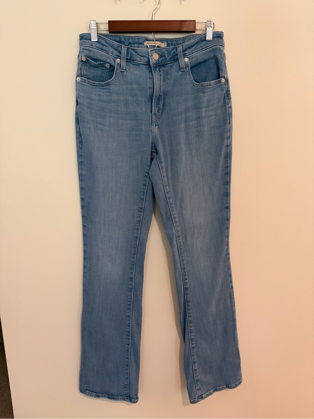 LEVI’S W32 L34 Women’s 725 High Rise Bootcut TALL Jeans Light Wash